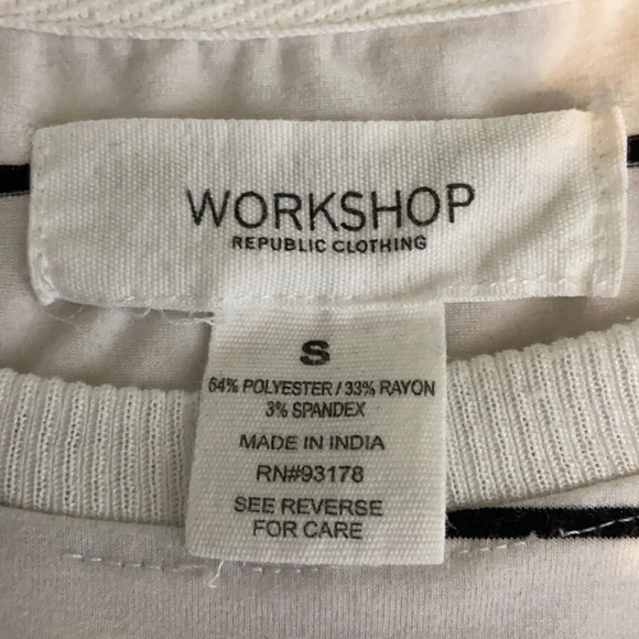 Workshop Sleeveless Drawstring Waist Striped Dress - Picture 4 of 7